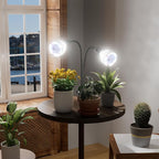 GooingTop Grow Light,24W (160Watts Equiv) 5000K White Full Spectrum LED Growing Lamp Clip on Desk for Indoor Plants,Bulbs Replaceable & Non-dimmable