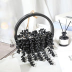 Artificial Hanging Plants Hanging Planter Fake Succulents Artificial String of Pearls with Pot and Lanyard for Home Office Wall Decoration