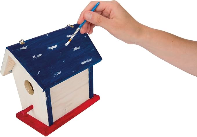 Beetle & Bee Paint A Bird Base, Backyard Birdhouse Kit, Bird House Painting Kit for Kids, DIY Arts & Crafts Gardening For Kids & Teens, Boys & Girls