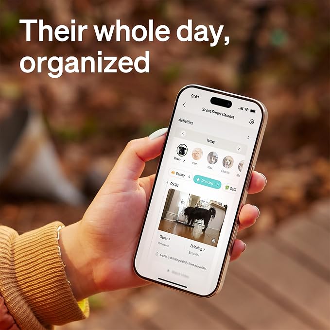 PETLIBRO Dog Camera with Phone App, 360° Auto Tracking Pet Camera for Home Alone Pets, Real-Time Alerts, Two-Way Audio, Color Night Vision, Indoor Camera for Dogs & Cats