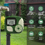 GMR Sprinkler Timer, Water Timer for Garden Hose, Hose Timers for Watering, Irrigation System with 3 Programs/Rain Delay/Manual/Auto Watering System, 1 Outlet