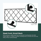 Giant Wall Trellis, 8 Foot Tall (96” high by 32” Wide), for Outdoor Climbing Plants, Sturdy Rectangular Shaped Metal Frame with Lattice Design