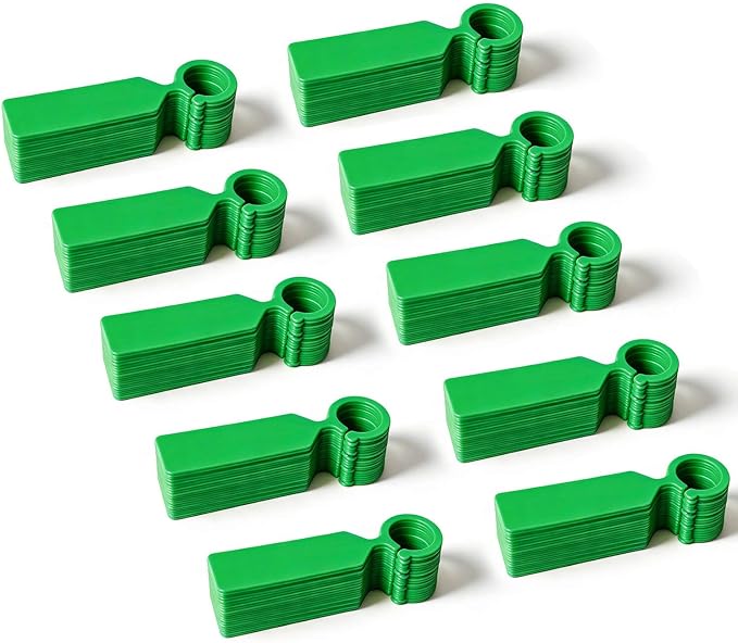 Plant Tags GVKES 200PCS, Thick Waterproof Plant Labels, Weather Resistant Tree Tags Garden Markers for Indoor Outdoor Gardening, Potted Plants, Vegetables, Greenhouse(Green)