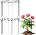 Peony Cages and Supports 4 Pack, 13" Dx24 H Grow Through Plant Supports, Heavy Duty Metal Plant Support Cage for Outdoor Flowers, Tomatoes, Hydrangeas, Cucumbers & Strawberries