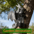 Solar Garden Outdoor Statues Lights Dragon Garden Sculptures Birthday Housewarming Gifts for Women Mom Grandma for Patio Yard Lawn Backyard Decorations