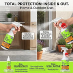 Nature’s Dome Pest Control Concentrate Spray 2 Oz (Pack of 2) | Eco-Friendly Bug & Ant Spray – Each Bottle Makes 16 Oz | Bug Spray for Fleas, Ticks & Mosquitoes | Safe for Pets & Kids