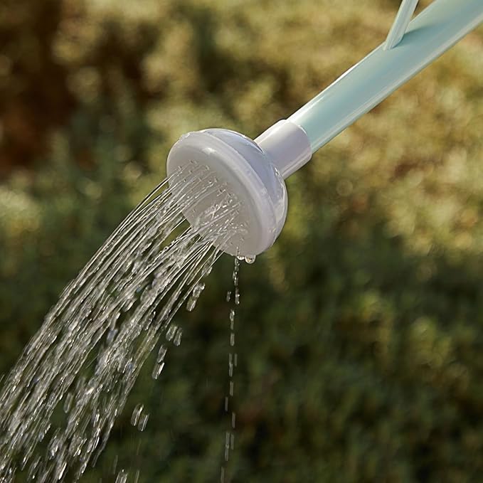 Farmlyn Creek Watering Can - Plant Waterer with Long Spout & Detachable Sprinkler Head - Compact Design for Indoor Garden - Kids Watering Can for Gardening - Green, 0.4 Gallon