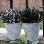 RECUTMS 12 Bundles Artificial Flowers Outdoor UV Resistant Outdoors Fake Plants Faux Plastic Flower for Hanging Planters Outside Porch Vase Home Window Decoration,Spring Decorations(Black Eucalyptus)