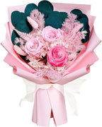 Bonsion Preserved Flowers Gifts for Women, Flower for Delivery, Pink Roses Gifts fo Her, Preserved Roses Bouquets, Birthday Gifts for Grandma, Mothers Day Flowers for Wife