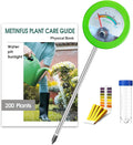 Soil Moisture Meter, Plant Water Monitor, Soil Hygrometer Included 200+ Plants Care Guide, 100 pH Test Strips & Sample Tube, Soil Water Gauge Meter for Garden, Lawn, No Battery Needed (Green)