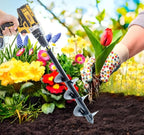 Auger Drill Bit for Planting 1.6 x 8.7in & Garden Drill Bit for 3/8" Hex Drive & Earth Post Hole Digger Bulb Planter Plant Flower Planting Auger for Drill Rapid Bedding Digging