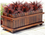 Artificial Fern Plants, Fake Shrubs Faux Boston Grass Plastic Leaves Greenery Bushes Home Garden Kitchen Party Decor Outdoor Indoor Office Yard Verandah Planter Filler DIY Decoration Red 4 Pack