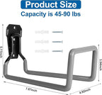 PeoMev 2PCS Water Hose Holder Wall Mount - Metal Hose Hanger Garden Hose Rack Heavy Duty Hose Storage for Outside Water Hose