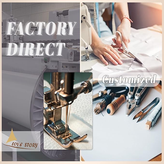 LOVE STORY Custom Size 8'x8'x8' Butter Cream Sun Shade Sail Triangle Sunshade Fabric Awning Canopy for Patio Backyard Carport Pergola (Customized)