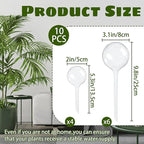10 Pcs Plant Watering Cans,Plant Watering Globes,Plant Self-Watering Bulbs,Plastic Plant Automatic Water Devices for Indoor Outdoor Potter Plants
