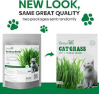 Groundio Cat Grass Seeds, 16 OZ, Grown in The USA for Indoor Cats, Non-GMO, 1 Pound