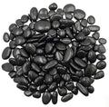RITOLLO 6lb Black Pebble Rocks 3/8-1 Inch Polished Natural Aquarium Gravel Decorative Fish Tank Rocks Garden Landscaping Decor