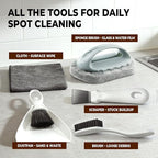 Bearded Dragon Tank Cleaning Kit, Reptile Enclosure Cleaning Tool Set with Mini Dustpan, Brush, Scraper & Cleaning Cloth for Lizard & Gecko Terrarium Maintenance