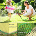 HQMPC Garden Hose 5/8" IDx10 Feet Hose No Kink Water Hose Heavy Duty Flexible Hose (10 Feet)