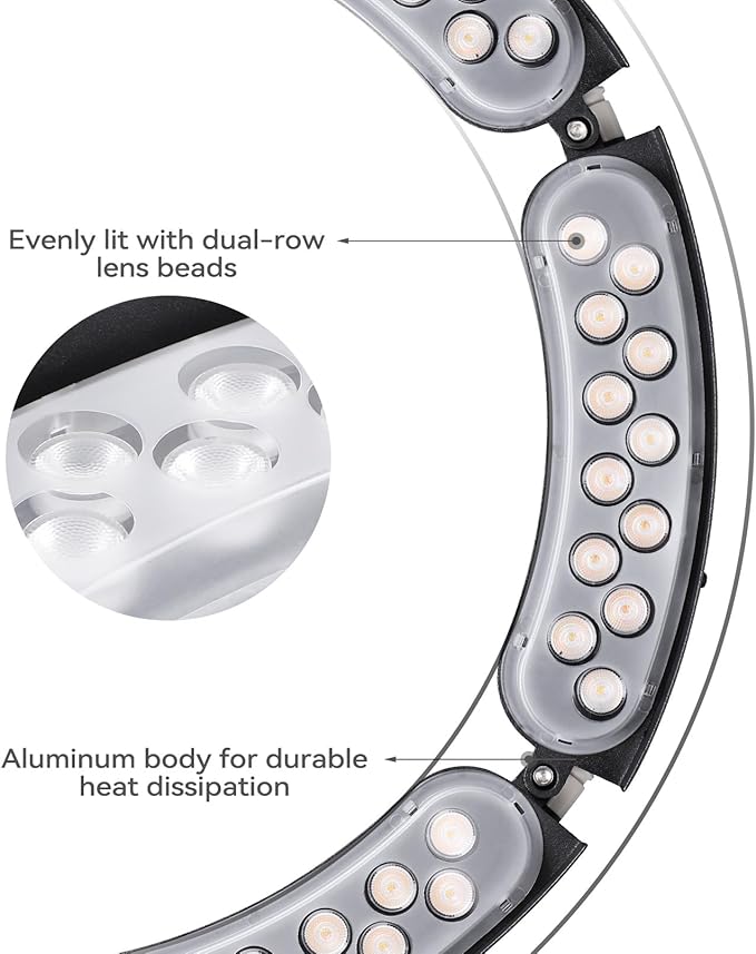 LEONLITE Update 5CCT Low Voltage Landscape Tree Ring Lights, AC/DC 12-24V, 750LM 11W/PCS Aluminum IP65 Landscape Spotlights for Big Tree&Palm Tree, 1800K/2700K/3000K/4000K/5000K, Pack of 3