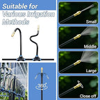 ASEVAT 65FT Drip Irrigation Kit Plant Watering System Quick-Connect Micro Misting kit for Greenhouse Blank Distribution Tubing DIY Automatic Irrigation Equipment Set for Garden