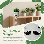 Fake Plant with Gray Flower Pot Artificial Succulents Plant for Indoor Bathroom Desk Office Windowsill Kitchen Live Faux Plant Decor Accessories 1PC