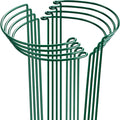 HiGift 8 Pack Plant Support Stakes, Half Round Metal Garden Plant Stake Indoor Peony Cages and Supports, Green Plant Support Ring Border for Tomato,Hydrangea,Flower Outdoor (10" Wide x 15.8" High)