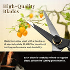 Wablade Japanese-Made Single-Edge Bonsai Pruning Shears, Precision Bud Scissors for Clean, Controlled Cuts on Branches & Stems, Hand Pruner for Flowers & Plants, 10mm Capacity (Single-blade)