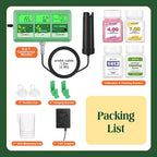 pH EC Continuous Monitor for Hydroponic, 6 in 1 WiFi EC PPM CF pH Meter, Digital pH TDS Temp Humidity Conductivity Monitor for DWC Hydroponic System, Aeroponic Gardening, Aquaponic