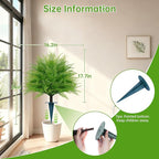 Artificial Ball Topiary Trees Set of 2, Fake Bushes with Ground Spike, Faux Evergreen for Porch Plants, UV Resistant Artificial Shrub for Outdoors Indoor Front Porch Garden