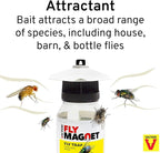 Terro T380 Outdoor Reusable Fly Magnet Fly Trap - Poison Free Trap with Bait (Pack of 2)