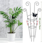 ZOUTOG Trellis for Climbing Plants Indoor 4 Pack 30 Inch,Rustproof Metal Garden Trellis for Potted Plants,Houseplant Support Indoor Outdoor for Ivy Pothos Monstera Hoya Flower Vines(Butterfly Shape)