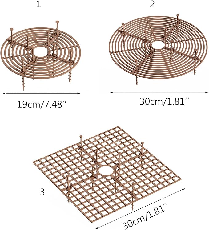 Plastic Potted Plant ence lower Protective ence Hollow Cover Anti-pets Adjustable Easy Installation