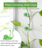 50PCS Plant Wall Clips: Vine Climbing Self-Adhesive Invisible Fixing Hook for Wall & Garden Decoration