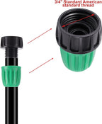 52 FT 1/2”PVC Garden Irrigation Tubing Hose（OD:16mm,ID:12mm),1/2 inch Drip Irrigation Tubing Main Line Hose Tube with Drip Irrigation Fitting Connector for Garden Watering Drip Irrigation System