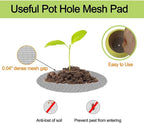Bonsai Mesh for Plant Pot Drainage Screen 2 3 4 Inch Assorted Sizes, 100 Pcs Plastic Round Flower Pot Hole Mesh Screen Cover Pad, Planter Bottom Drainage Inserts Grid Mat for Potted Succulent