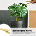 Plant Leaf Cleaning Tongs, Portable House Plant Leaf Cleaning Tongs, Household Cleaning Tools Garden Tools, Cleans Both Sides of Leaves, Dust Removal for Indoor Outdoor