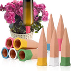 Jovitec Plant Watering Stakes Self Watering Spikes Terracotta Automatic Plant Waterers Devices for Indoor Outdoor Home and Office Plants(Multi Color,10 Pieces)