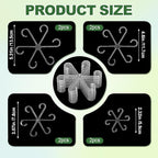 8pcs Upgraded Plant Stem Support, Transparent Plant Support for Indoor Plants, 4 Sizes Climbing Houseplant Stem Holders, Reusable Plant Stabilizer, Indoor Plants Accessories