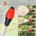 Hose Nozzle, High Pressure Hose Nozzle, Dual Spray Modes Jet & Fan, Power Washer Compatible High Pressure Cleaning,Multi-Use Sprayer For Garden，Home
