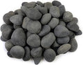 FANTIAN 40 lbs Bulk Black River Rocks for Landscaping, 3-4 Inch Mexican Beach Pebbles, Decorative Black Stones for Planters Garden Fish Tank Walkways and Outdoor Decorative Stones