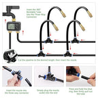 120FT Drip Irrigation System with Smart Water Timer – Automatic Garden Watering Kit with Dual Metal Tube Brass Connectors, 360° Adjustable Nozzles & Bendable Tubing for Garden, Greenhouse & Lawn