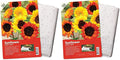 BloomingBulb Seed Mat - Easy to Plant and Grow Garden Seeds - Creates Fragrant, Vibrant Flower Garden (Sunflower Garden) (Pack of 2)