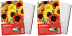 BloomingBulb Seed Mat - Easy to Plant and Grow Garden Seeds - Creates Fragrant, Vibrant Flower Garden (Sunflower Garden) (Pack of 2)
