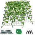 Cucumber Trellis, A-Frame Sturdy Garden Trellis for Raised Bed, Plant Support for Climbing, Plant Trellis for Bean Pea Rose Vine Plants, Plant Grow Support for Outdoor Raised Bed
