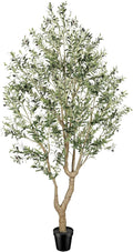 FEELEAD Faux Olive Tree 9ft - Realistic 9 Feet (108in) Artificial Olive Tree, Fake Olive Tree with Lifelike Leaves & Textured Branches, Olive Trees Artificial Indoor for Living Room, Office