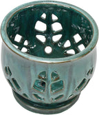 W&W Orchid Pot with Holes and Saucer for Repotting, Green Mix, 6.5"