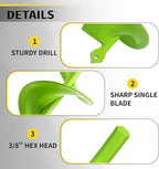 2"x32" Auger Drill Bit for Planting, Garden Auger for Planting Bulbs with Drill for 3/8" Hex Drive