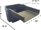 HALF OFF PONDS 10 Inch Filtering Waterfall Spillway | For up to 1000 gallons, Includes filter media, Creates smooth waterfall streams, Easy setup