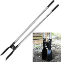 YEELOR Post Hole Digger, Hole Digger with One-Piece Manganese Steel Blade, Post Digger with 55" Adjustable Stainless Steel Handle for Digging Post Holes Installing Mailboxes Fencing